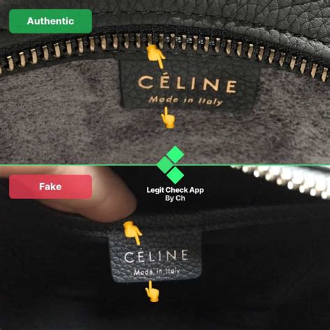 real vs fake celine bag|how to check celine bag.